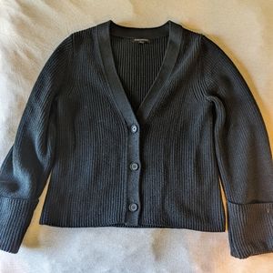 Banana Republic Cropped Black Cardigan